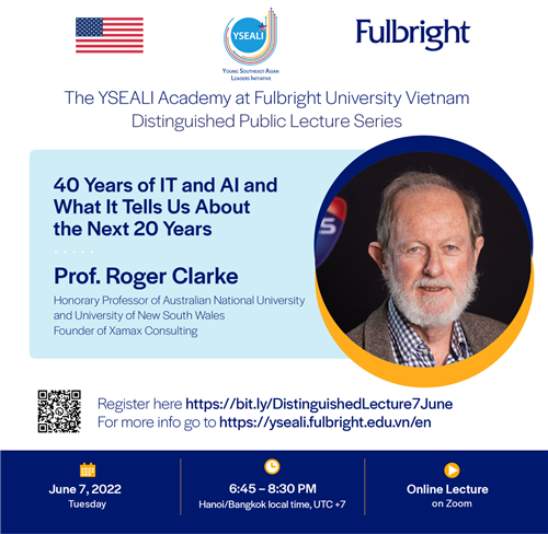 Distinguished Lecture by Professor Roger Clarke at the YSEALI Academy at Fulbright University Vietnam