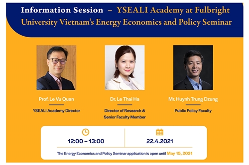 Info session – YSEALI Academy at Fulbright University Vietnam’s Energy Economics and Policy Seminar